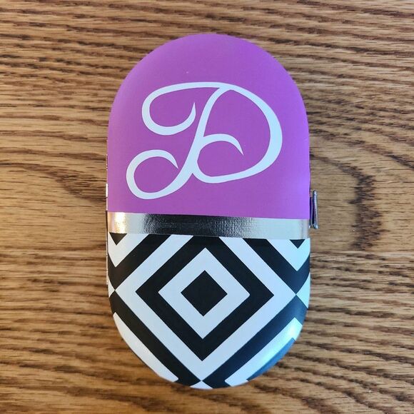 Women's Teen's Manicure Nail Care Kit 5-Piece With Padded Case Purple Black New - Picture 3 of 10